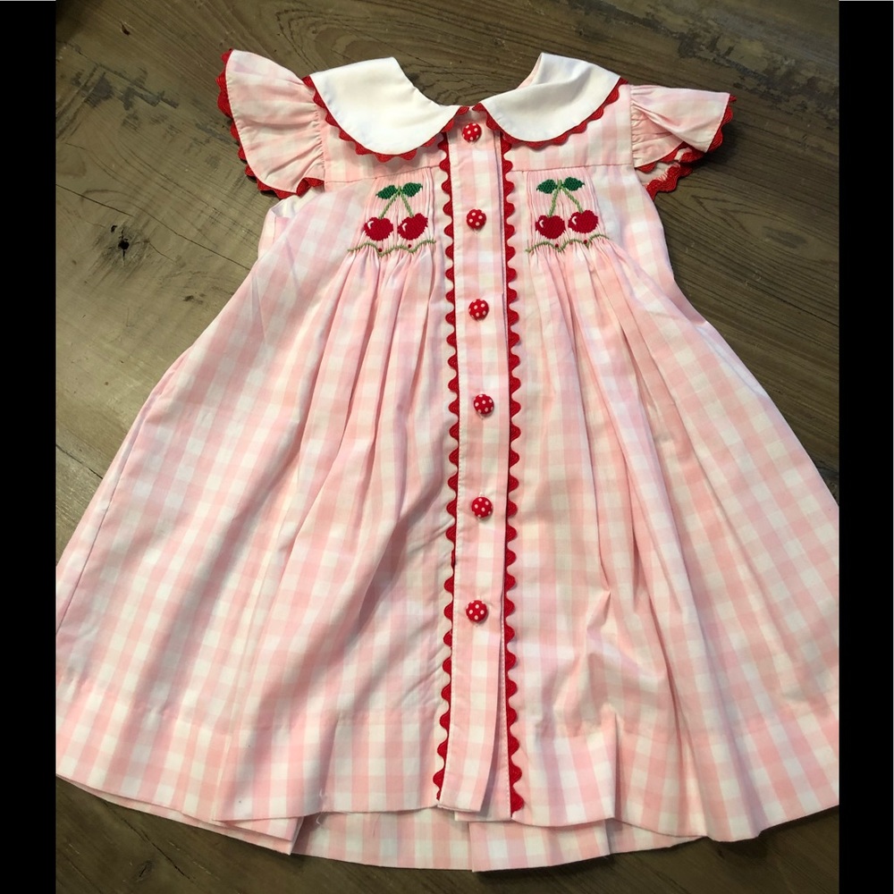 Shrimp & Grits Kids 🍒 Dress, 18M